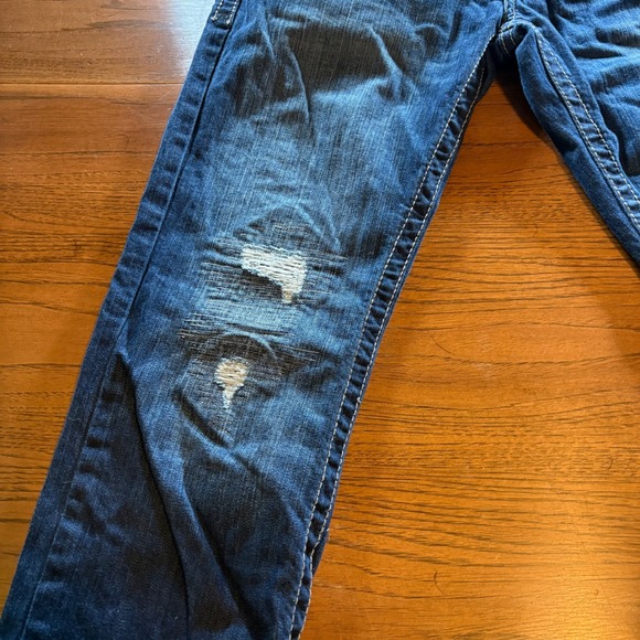 NWOT Cruel Denim‎ Blake Women's Blue Distressed Straight Leg Jeans Size 28 5R - Picture 5 of 11